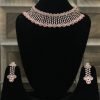BILLY Trends Rose Gold-Plated CZ American Diamond studded Handcrafted Jewellery Set