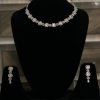 BILLY Trends Women Gold-Plated, Green CZ Studded Emerald Embellished Jewellery Set